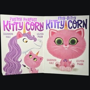 Scholastic Pretty Perfect Kitty Corn Book - Pink and Purple